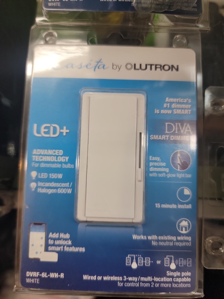 Lutron Diva Smart Dimmer - White