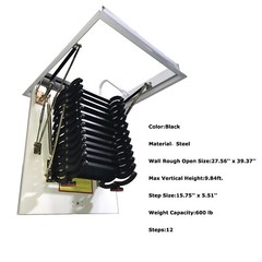 Attic Ladder Pull Down Ceiling Ladder Access Stairs Folding Loft Ladder