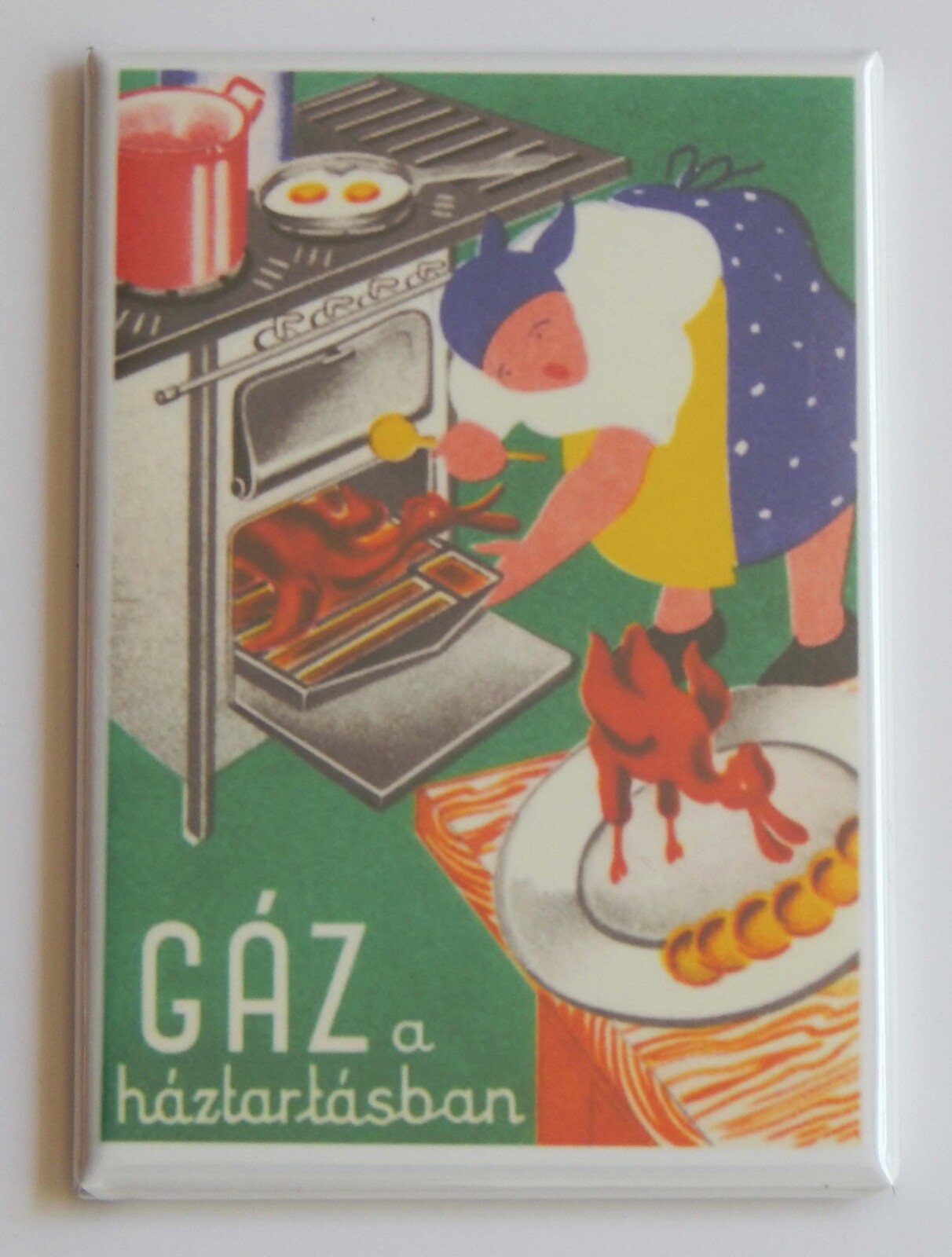 Hungarian Cooking FRIDGE MAGNET Hungary poster gallery