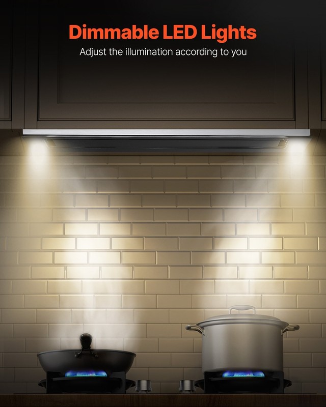 Range Hood Insert, 30 Inch Built-in Kitchen Vent Hood, 800CFM Stainless Steel St gallery