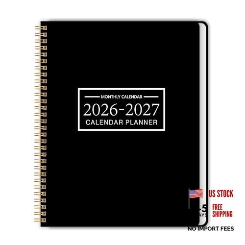 Black 24 Month Planner - Jan 2026 - Dec 2027 - Monthly Planner for 24 Monthes gallery