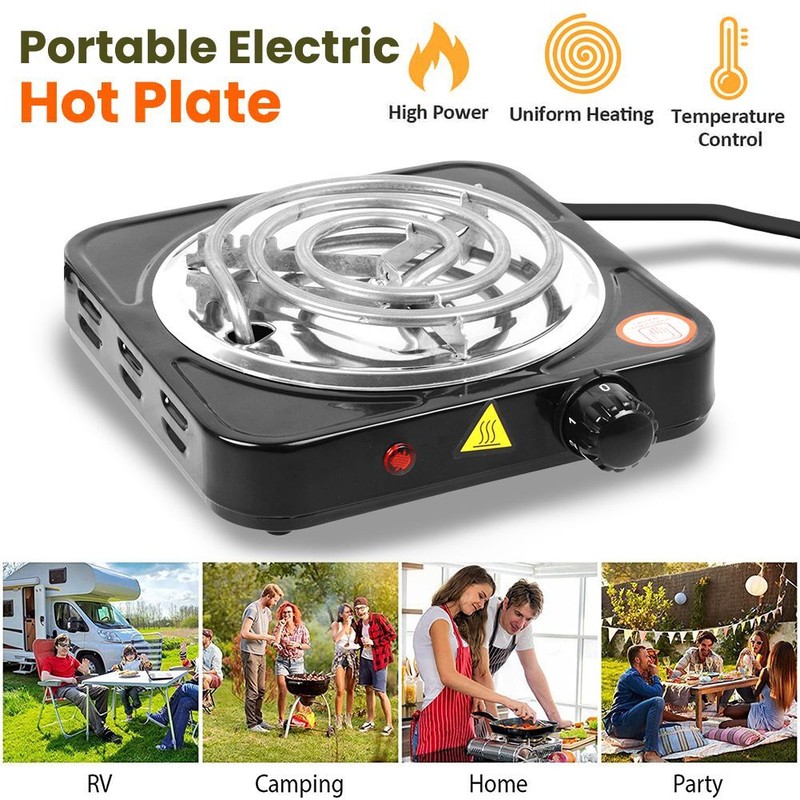 2000W Portable Electric Single Double Burner Hot Plate Cooktop Countertop Stove gallery