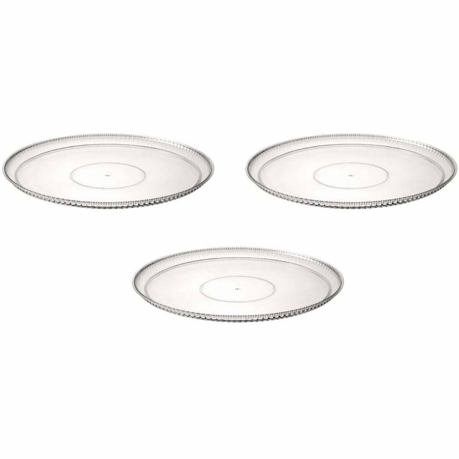 16" Clear Plastic Tray - Events and Casual Use gallery