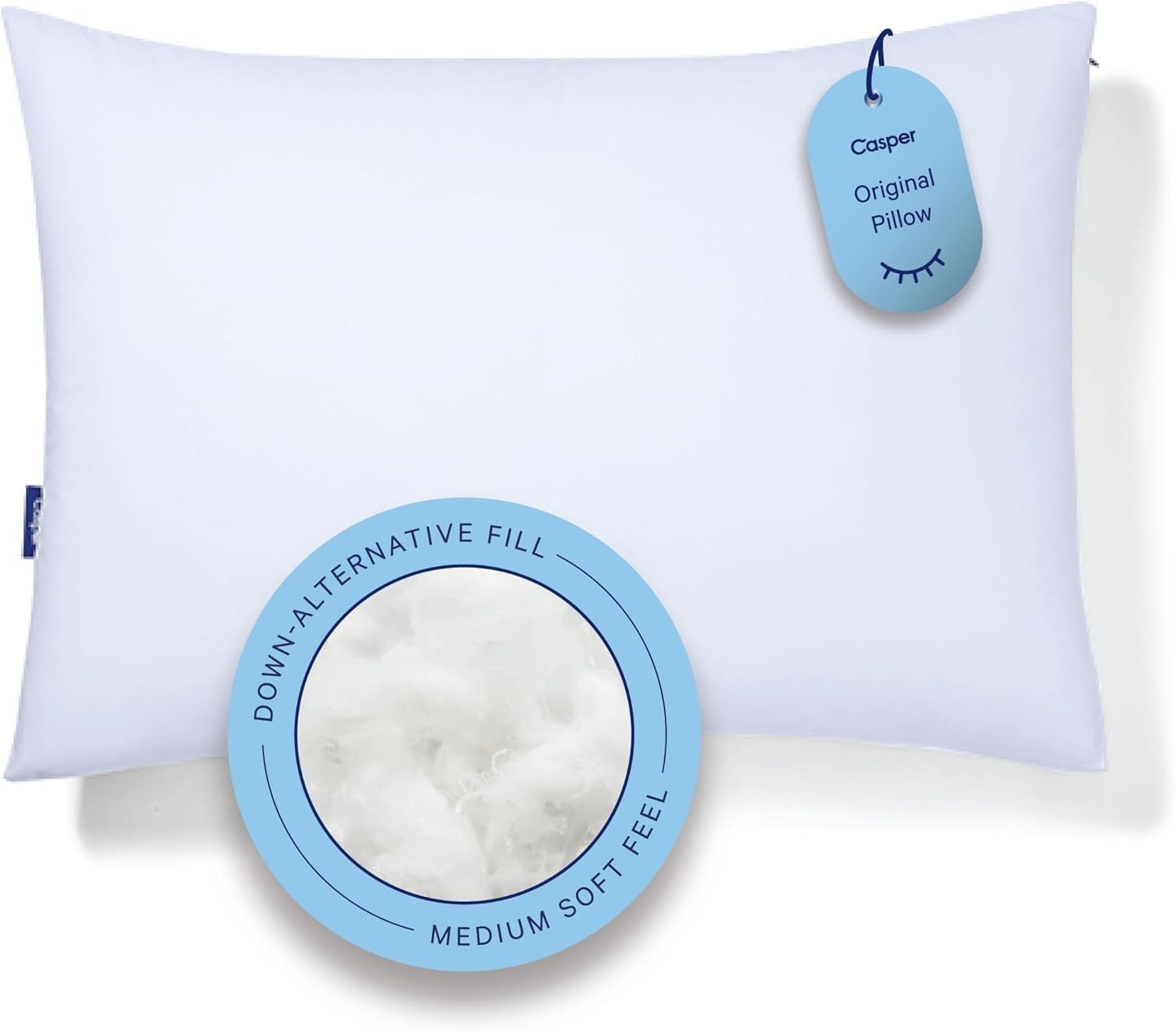 Sleep Pillow Standard Size Medium Soft Feel, Down-Alternative Fill gallery