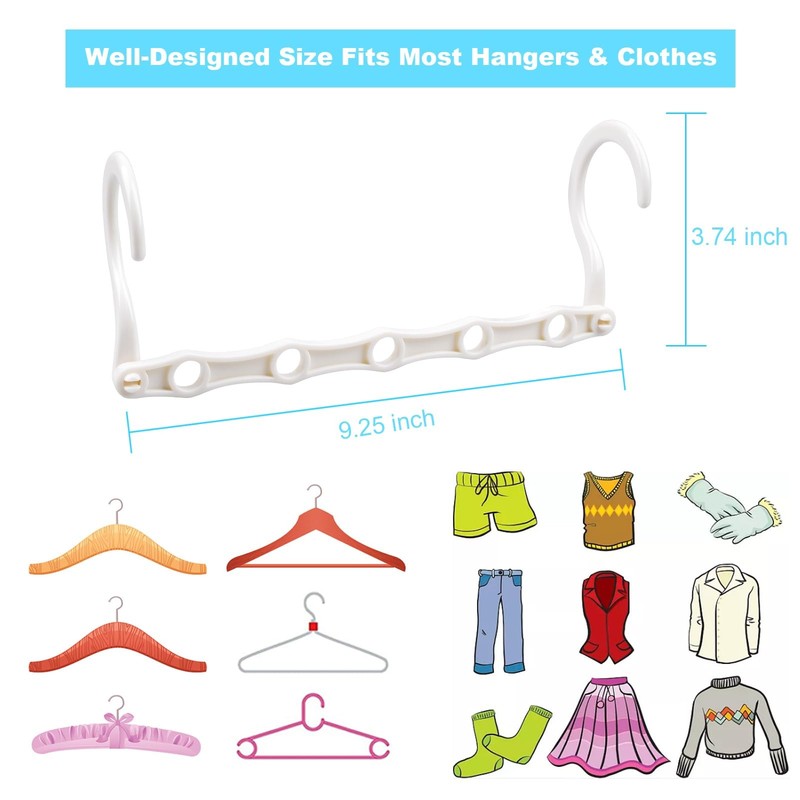 Space Saving Hangers 10 Pack, Heavy Duty Magic Cascading Hanger Organiz... gallery