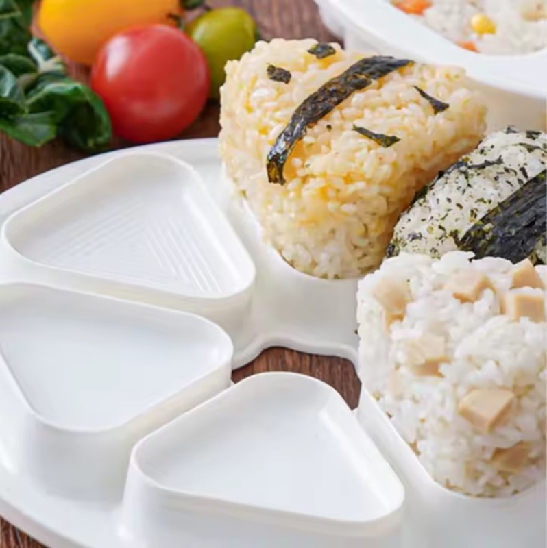 6-in-1 Onigiri Mold–Multifunctional Triangle Sushi Rice Ball Maker & Storage Set gallery