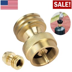 Solid Brass Steak Saver Propane Tank Adapter 1lb to 20lb Grill Bottle Converter