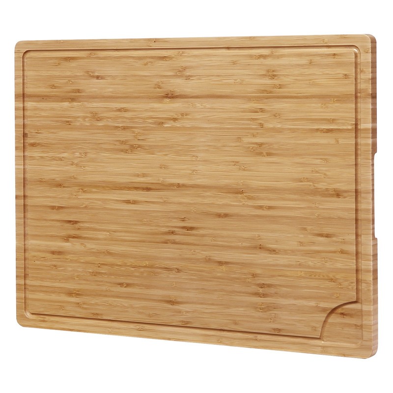 Wood Cutting Board for Kitchen Side Handle Chopping Board with Juice Grooves gallery