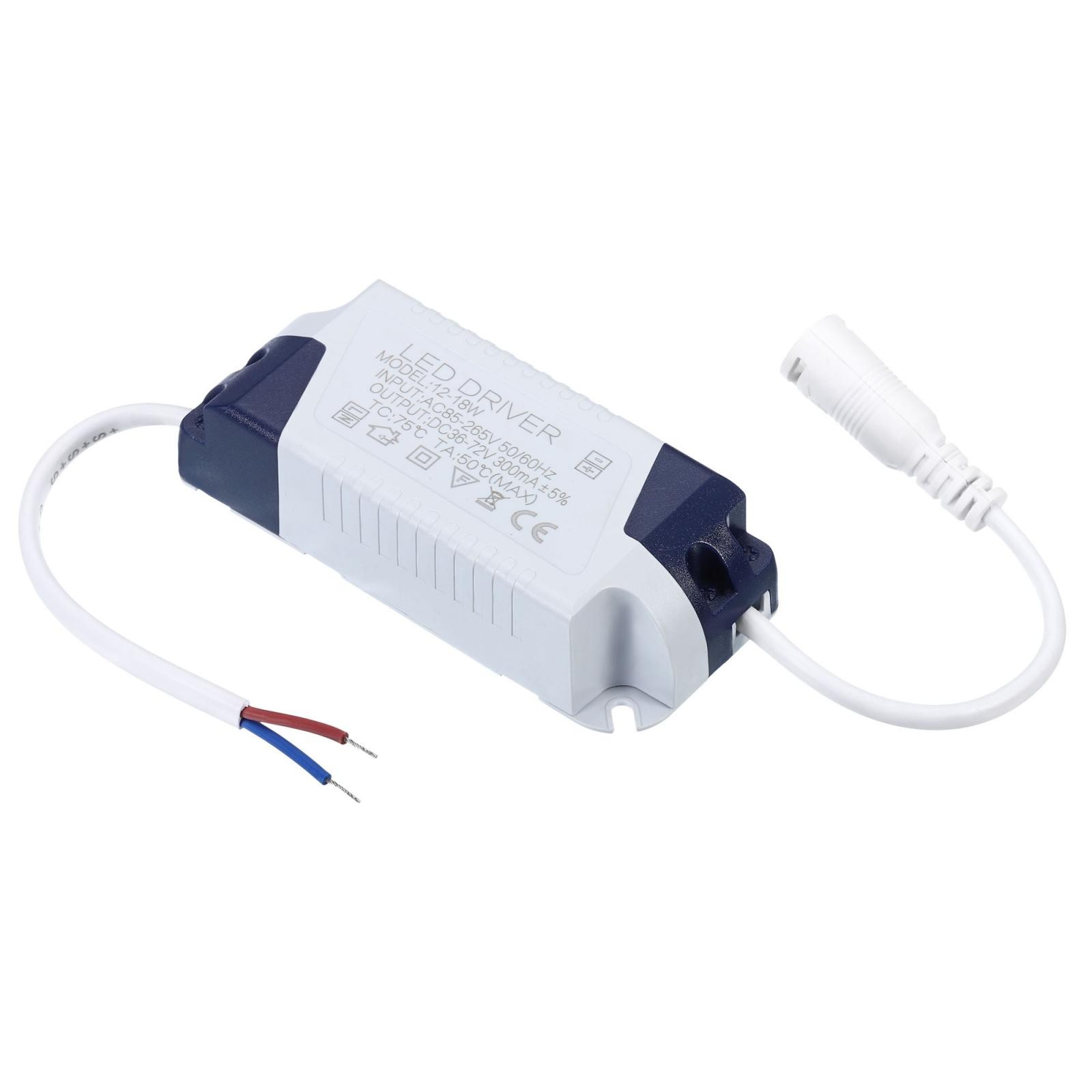 2Pcs 12-18W 300mA LED Driver AC 85-265V Output 36-72V DC Female Connectors gallery
