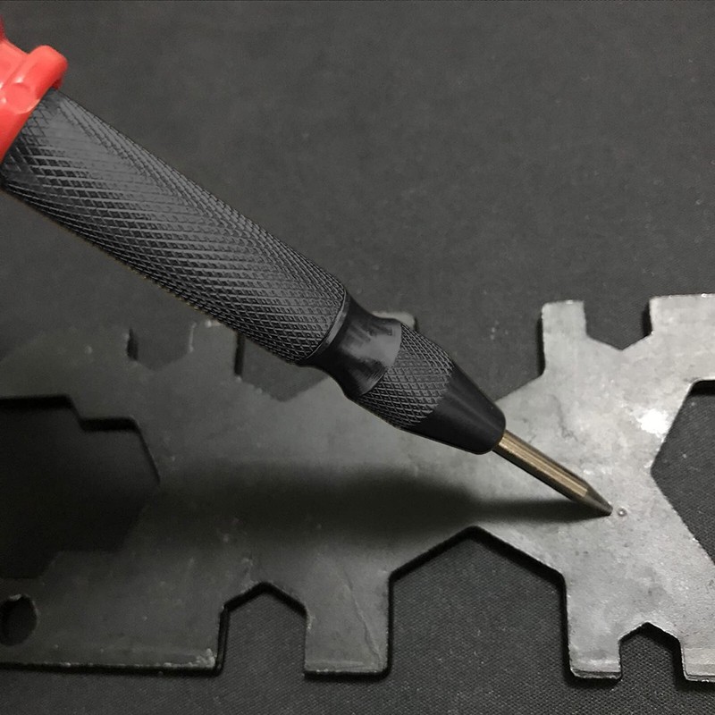 2PCs Automatic Center Punch Strikes Surface Hammer Spring Loaded Window Breaker gallery