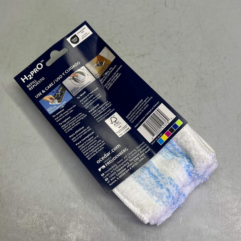 O-CEDAR (2 PACK, 2 HEADS EACH) H2prO Mop Heads 9.25" x 4.38" White 26-231 gallery