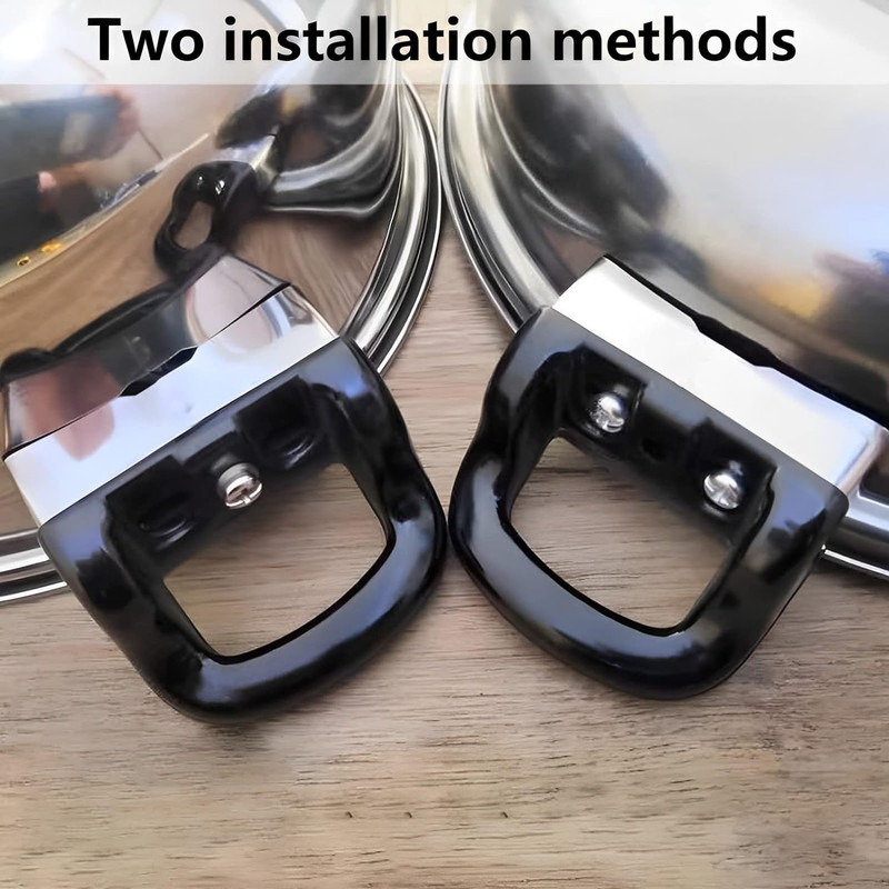 Replacement Pot Side Handles Universal Metal Pan Handle for Cookware 2 Pack gallery