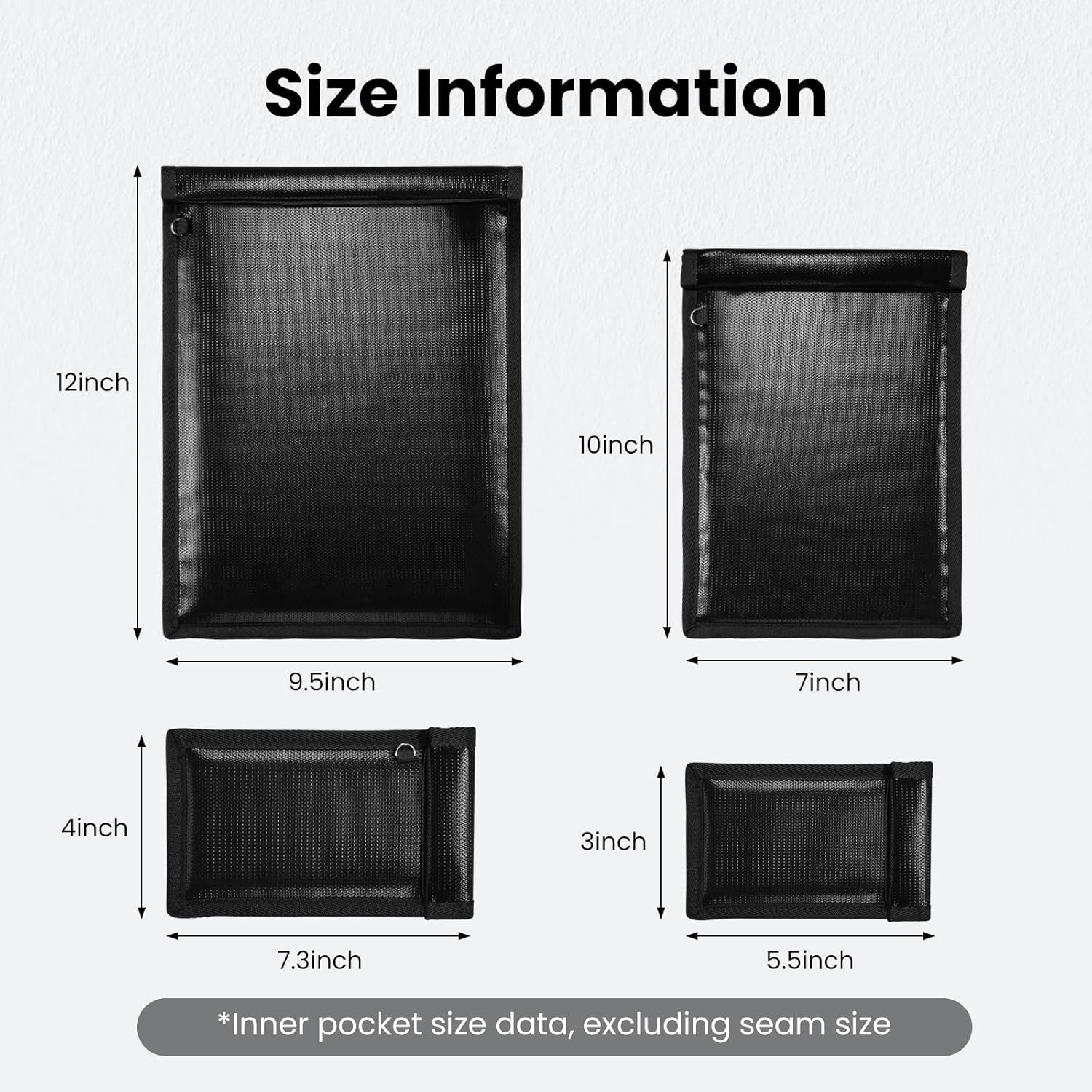 Faraday Bags, Anti-Tracking Faraday Cage, Set of 4 Sizes for Laptops, Tablets, P gallery
