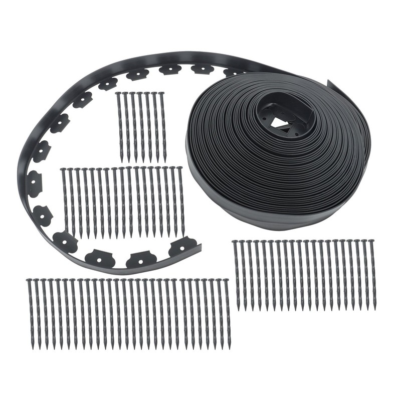 Flexible Garden Landscape Edging No Dig Lawn Edging Border With Anchoring Spikes gallery
