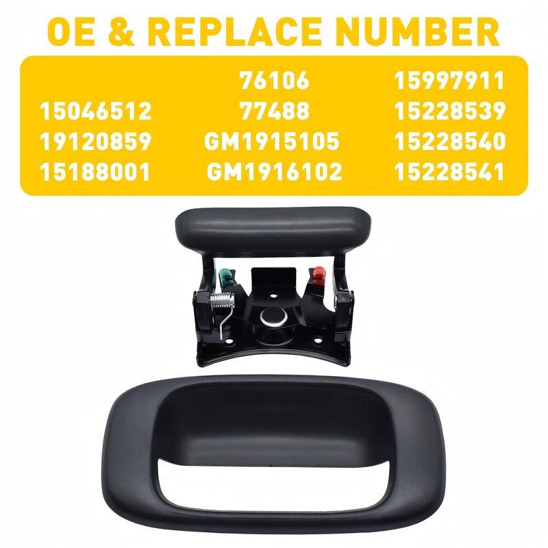 Tailgate Latch Handle&Bezel for Chevrolet Silverado 1500 GMC Sierra 1500 99-06 gallery