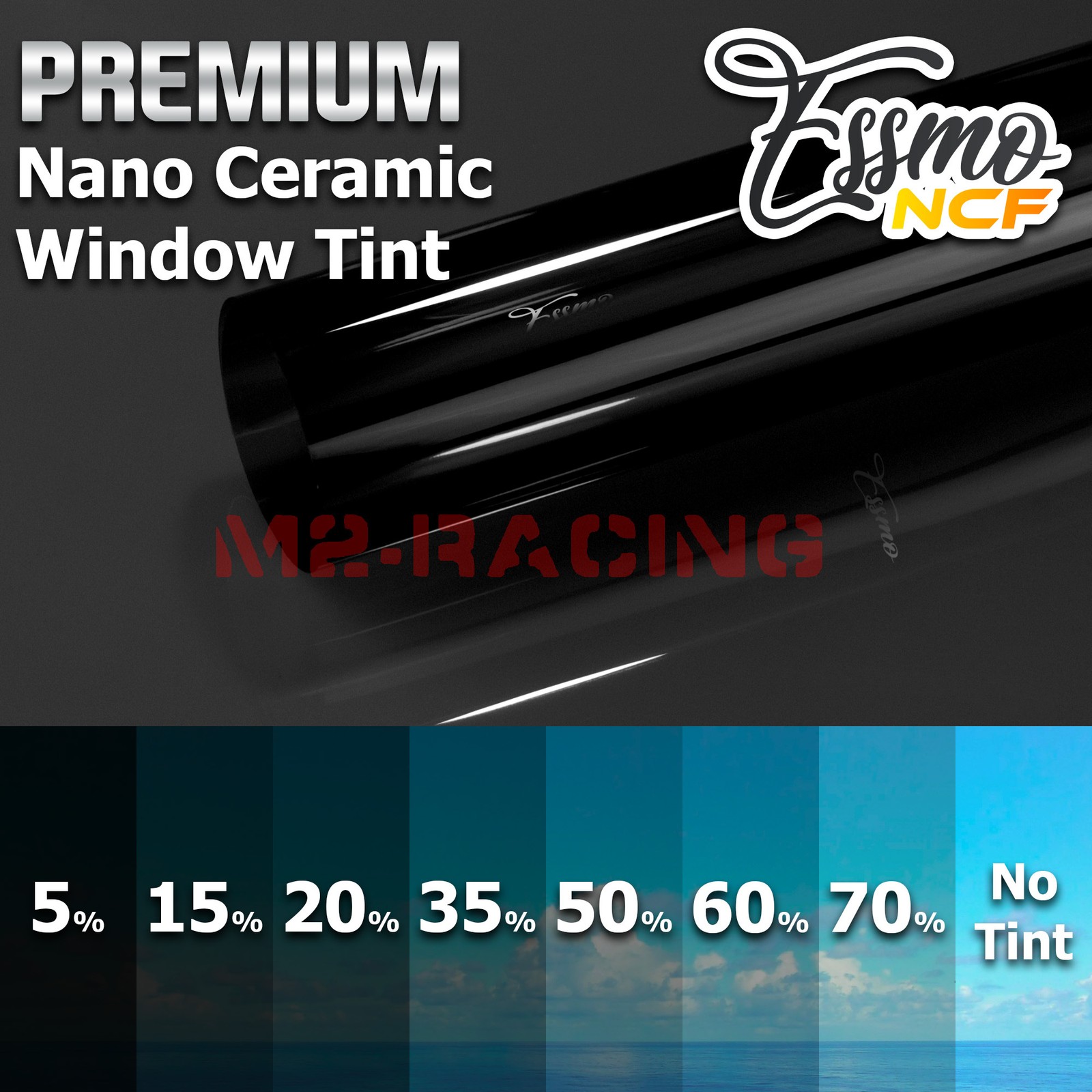 ESSMO Nano Ceramic Window Tint Film VLT UV Car Home Office Roll Heat Protection gallery