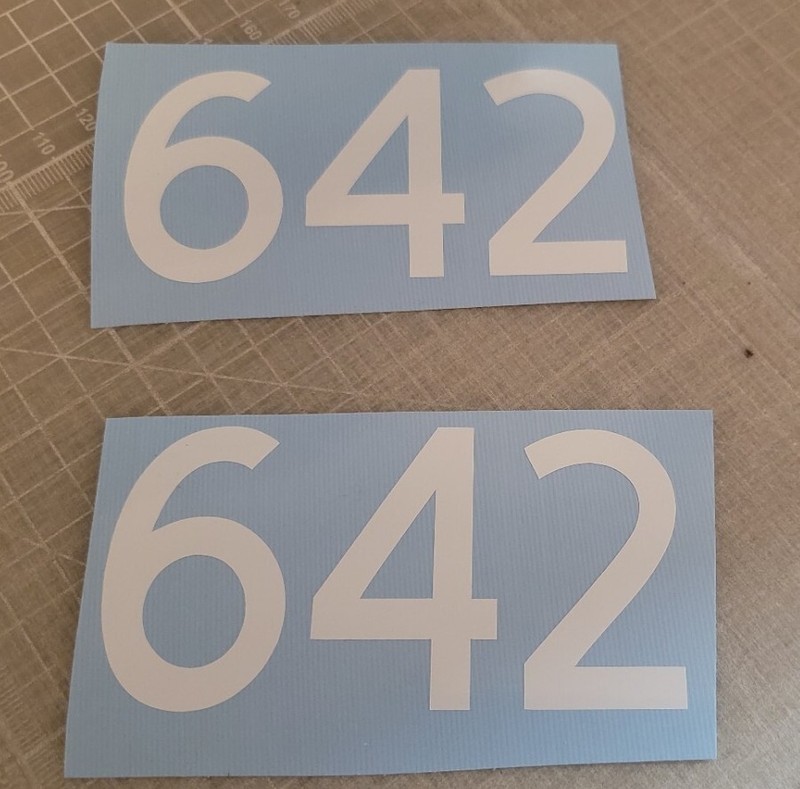 TWO Custom Mailbox Address Street Numbers Vinyl Decal House Business Door 3.0 gallery