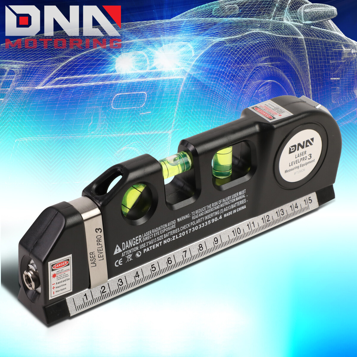 MULTIPURPOSE LD EQUIPMENT MEASURING HORIZONTAL VERTICAL HANDY LASER BUBBLE LEVEL gallery