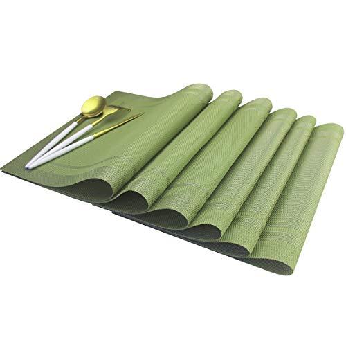 PlacematsHeat Insulation Non Slip Plastic PlacematsWashable Easy to Clean Wov... gallery