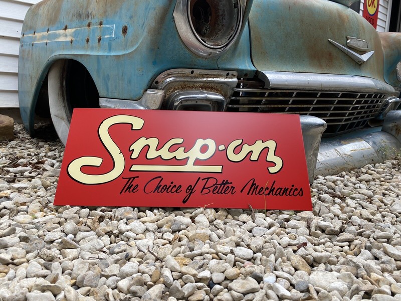 Antique Vintage Old Style Snap On Tools Sign! Mechanic Shop Sign gallery