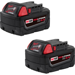 Milwaukee 48-11-1852 M18 REDLITHIUM XC5.0 Extended Capacity Battery 2-PK