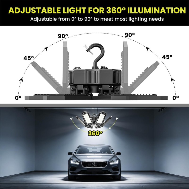 LED Work Light Compatible with Ryobi 18V Battery - 68W 6800LM Garage Flood Li... gallery