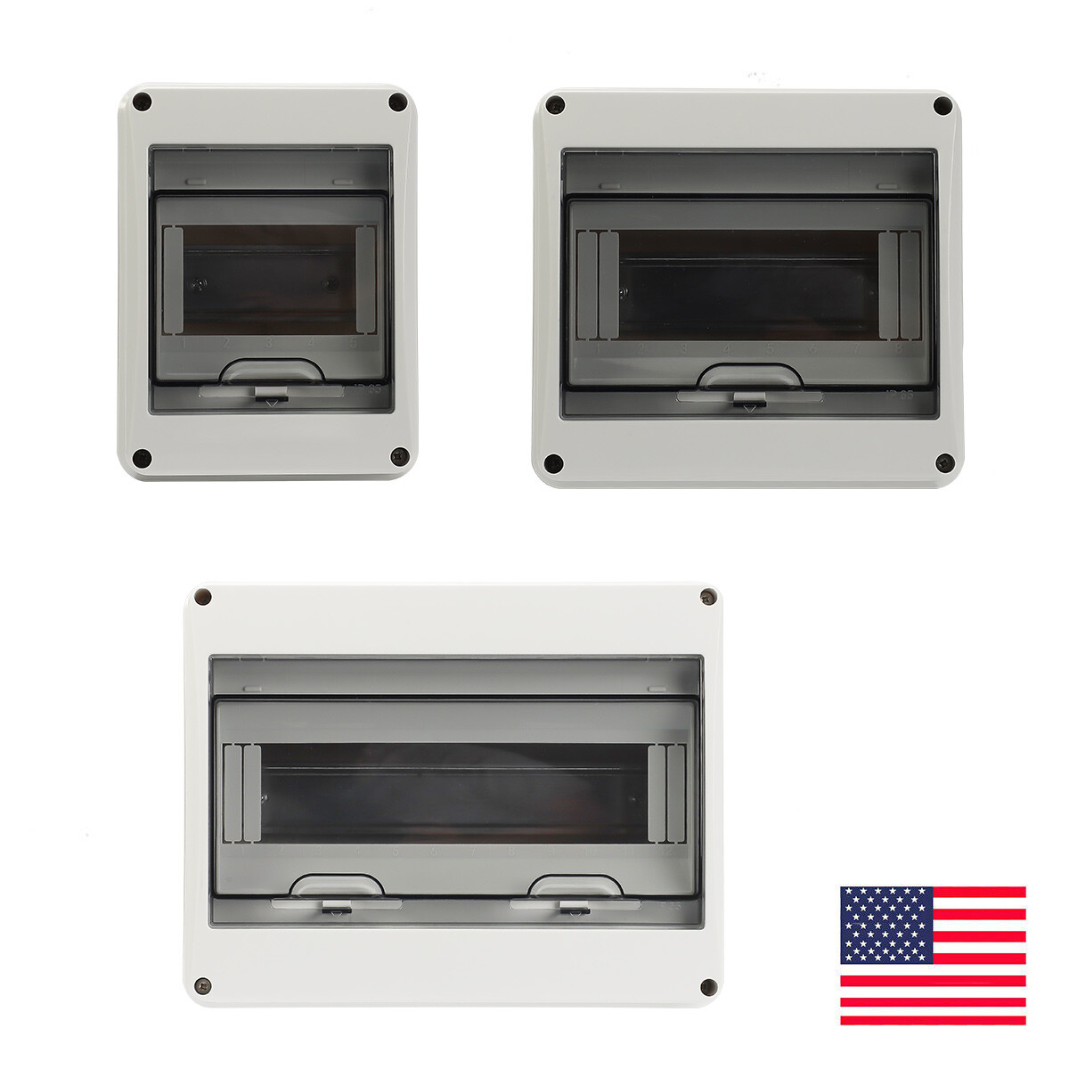 GEYA Waterproof IP65 ABS Plastic Electrical Enclosure 5/8/12 WAY Junction Box gallery