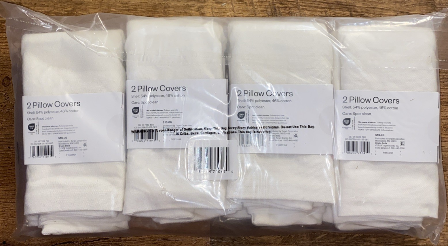 Room Essentials 16"x16" Pillow Cases Polyester/Cotton Blend (Pack of 8 Covers) gallery