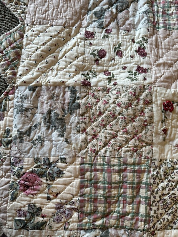 Donna Sharp Hand Quilted Country Patchwork Pillow Shams Set of 3 Standard 20X26 gallery