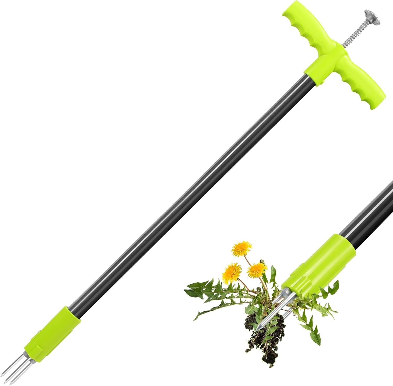 3 Claws Weed Puller Tool Stand Up with Long Ergonomic Handle Heavy Duty gallery