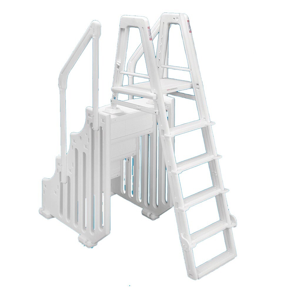 Ocean Blue 30" Mighty Step & Ladder Set Aboveground Swimming Pool Entry System gallery