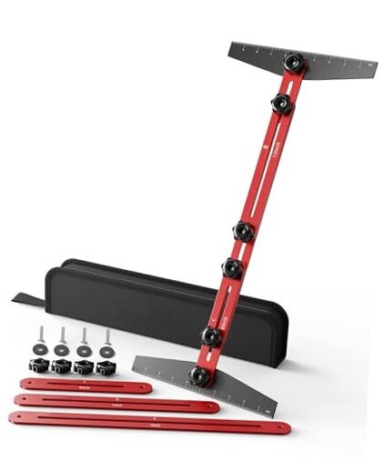 Stair Tread Template Tool, Aluminum Stair Tread Tool, Large 1 Red and Black gallery
