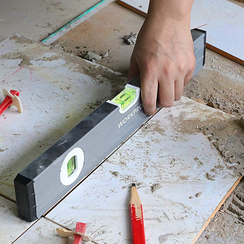WORKPRO Spirit Level Set 3 Pieces 9" Torpedo Level 16"＆24" Box Beam Spirit Level gallery