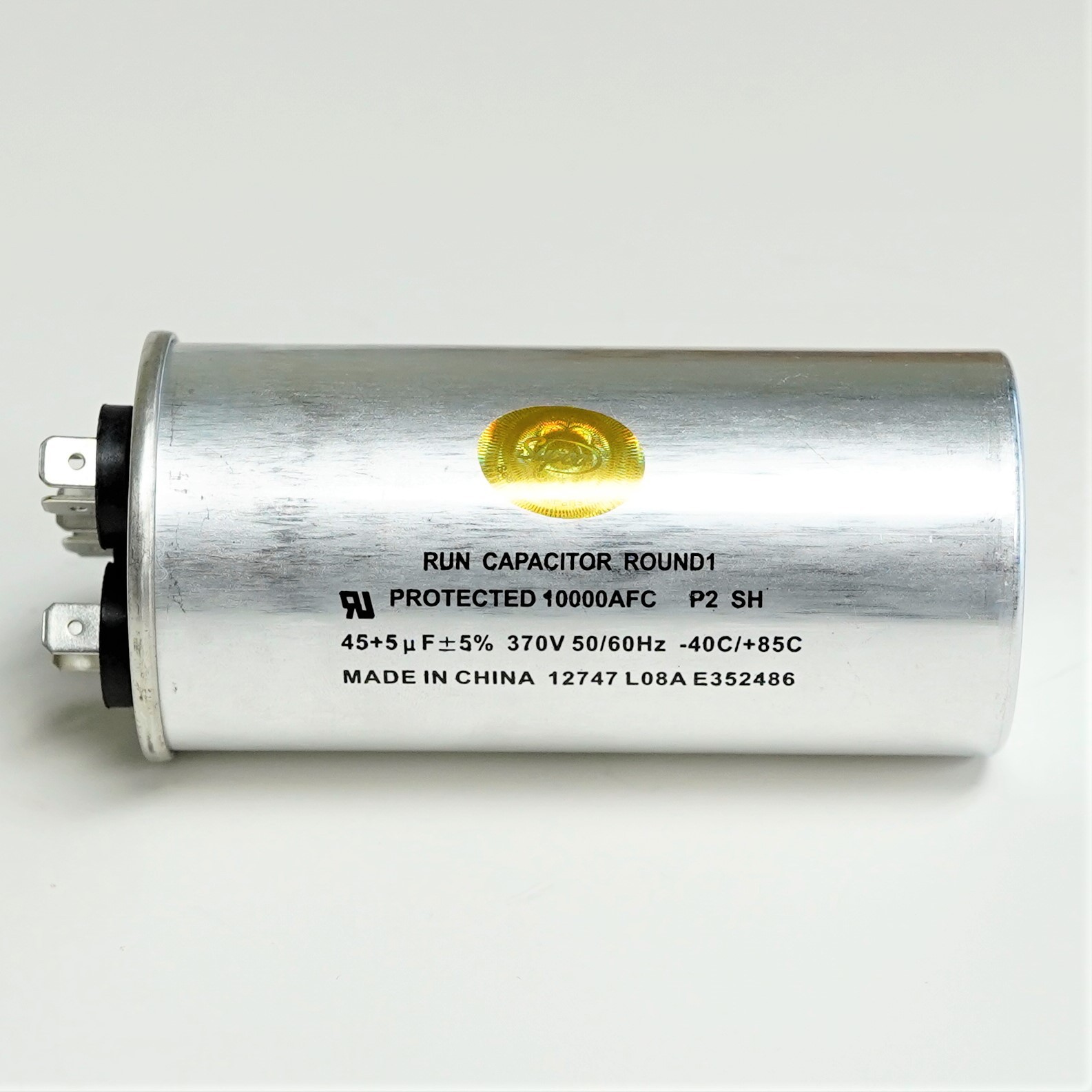 Air Conditioning HVAC Round Dual Motor Run Capacitor 45 + 5 MFD 370 Volt gallery