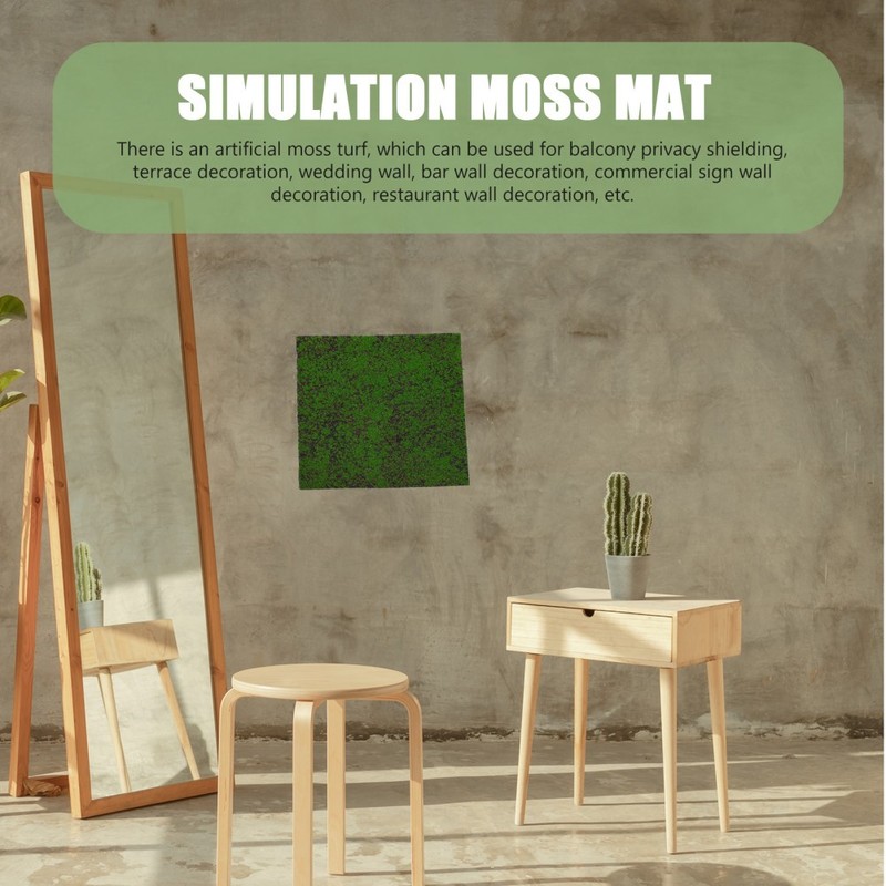 Artificial Moss Lawn Mat for Rustic Farmhouse Decor and Small Landscape Design gallery