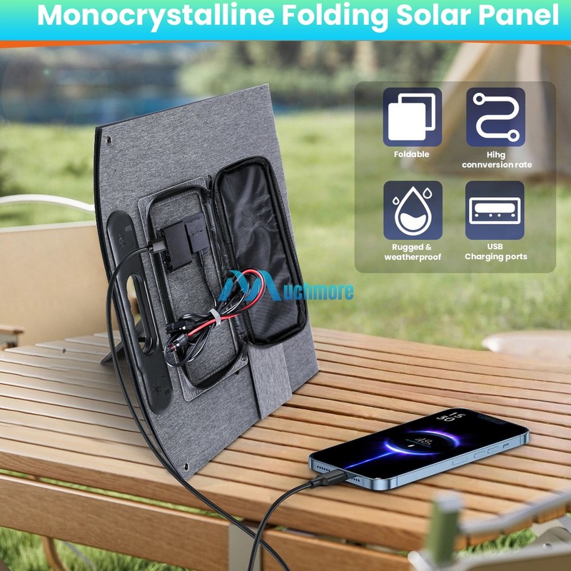 Foldable Solar Panel Kit 5000W Power Inverter 23% High Efficiency for Sunshed RV gallery