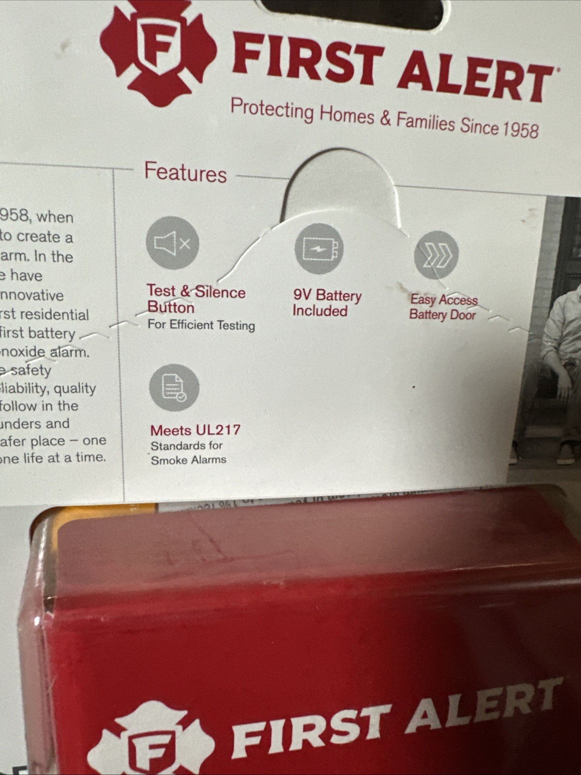 First Alert Battery Ionization Smoke Alarm Detector Safety All Rooms 1039796 NEW gallery