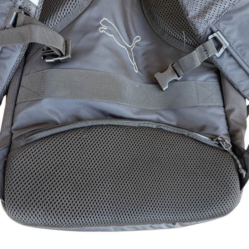 Puma Challenger 2 Backpack Multiple Pockets Adjustable Reflective Straps Black 3