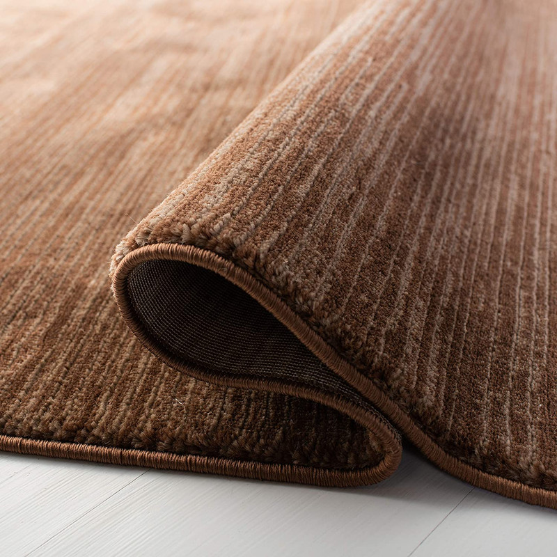Vision Collection Runner Rug - 2'2" x 12', Brown, Modern Ombre Tonal Chic Des... gallery