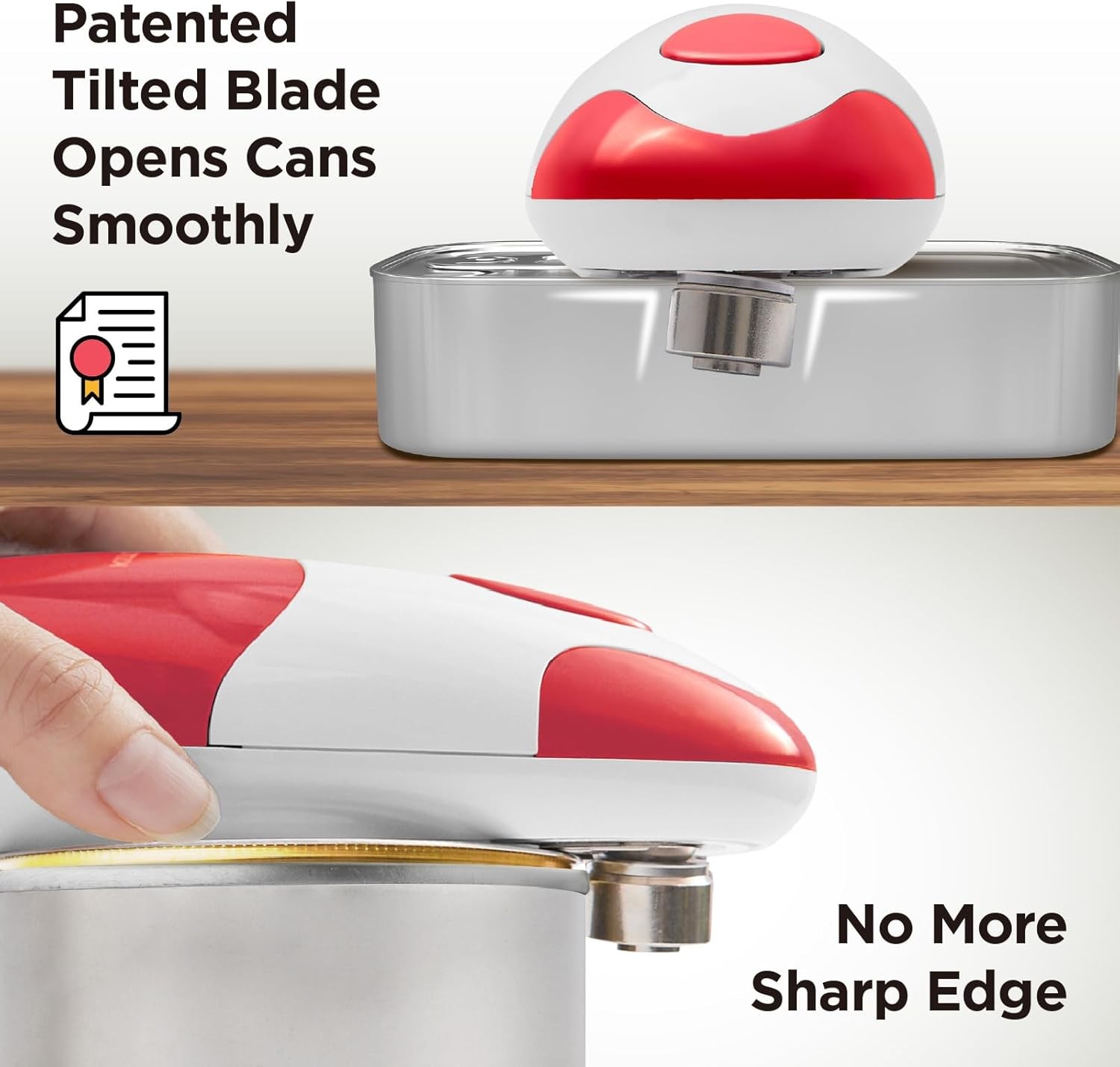 Kitchen Mama Auto Electric Can Opener – Hands-Free Smooth Edge Battery Operat gallery