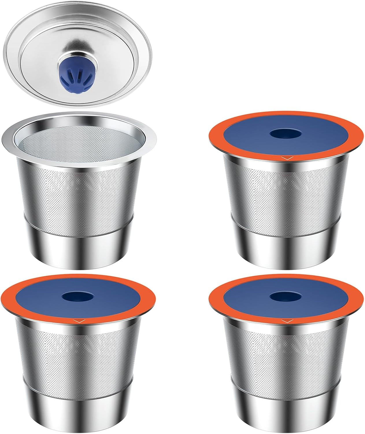 Reusable K Cups Coffee Pod Filters for Keuring 2.0 and 1.0, Metal Filter for Cof gallery