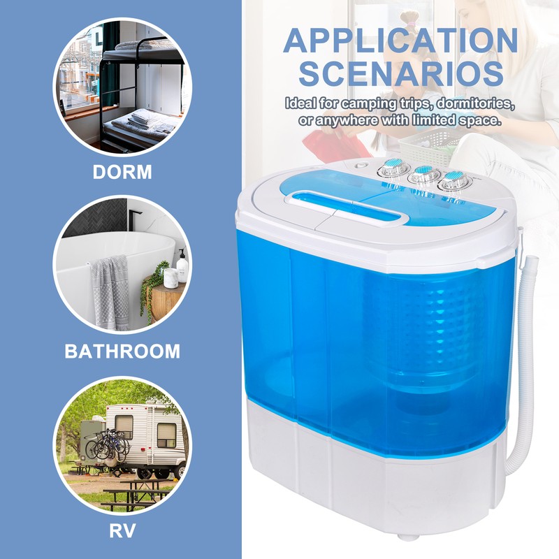 Compact Lightweight Washing Machine Washer w/ Spin Cycle Dryer 10lbs Portable gallery