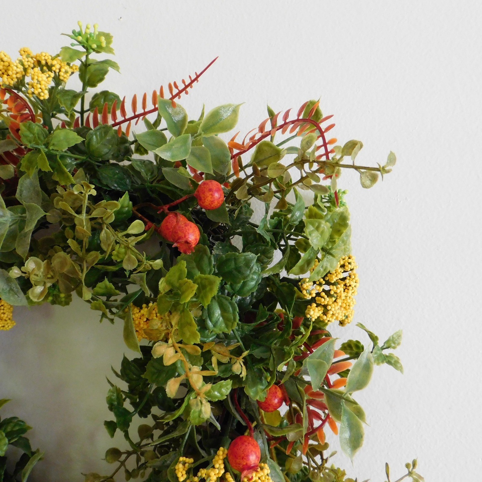 Late Summer Early Fall Wreath, Fall Decor, Orange and Yellow Flowers gallery
