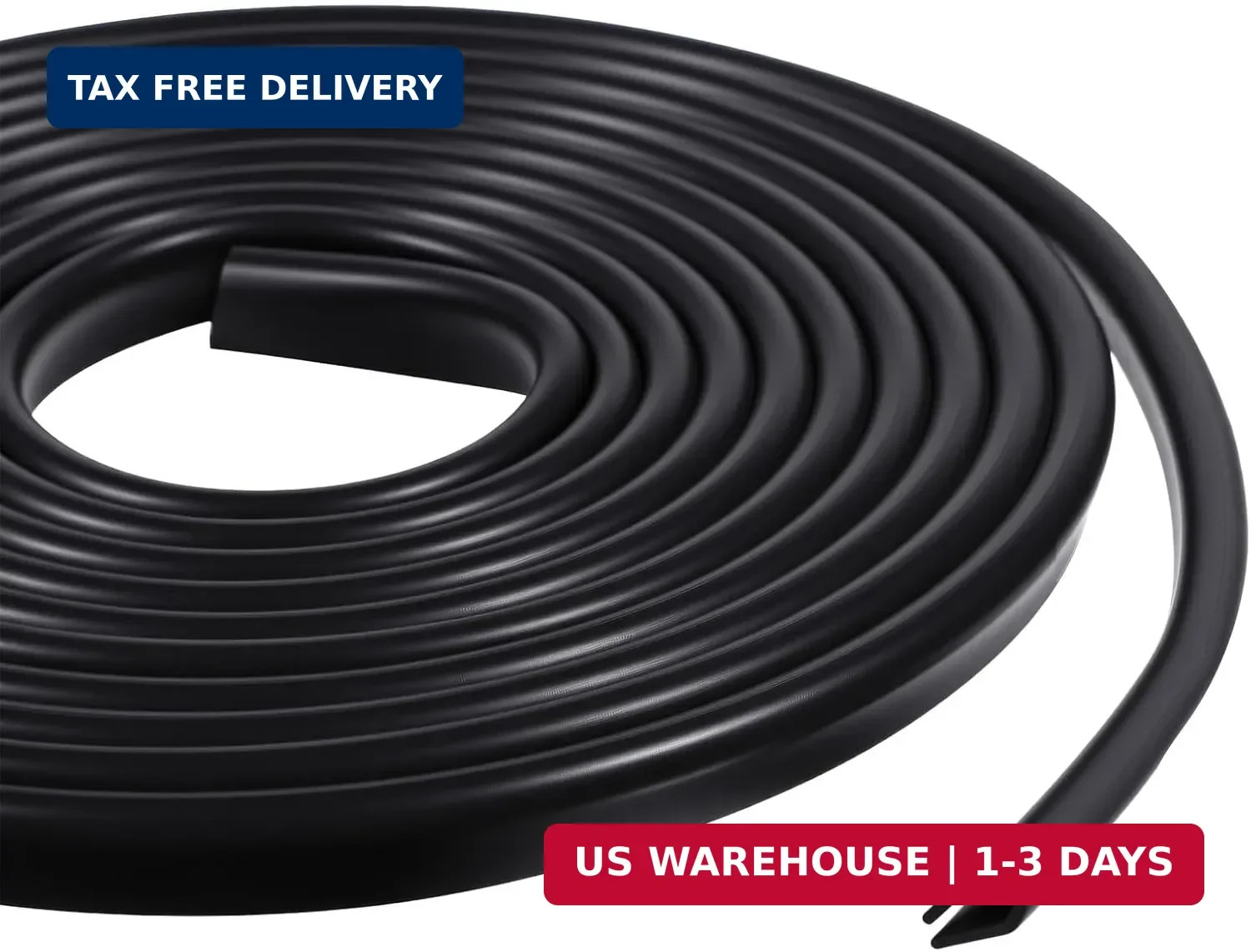 10ft/3m Rubber Edge Trim Guard, 1/8" U Channel Rubber Door Edge Seal Strip, Flex gallery