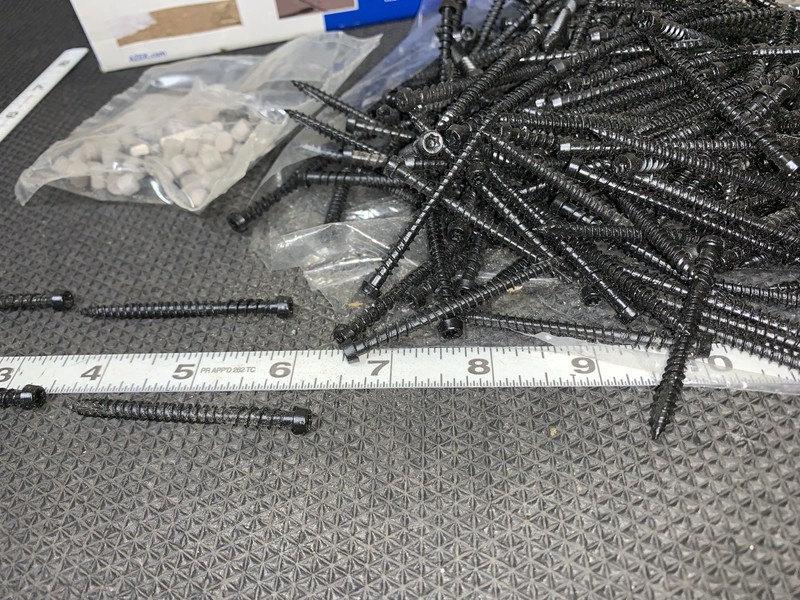 275 deck screws Azek cortex Hidden CTX100SFSG Torx drive Fusionloc slate gray gallery