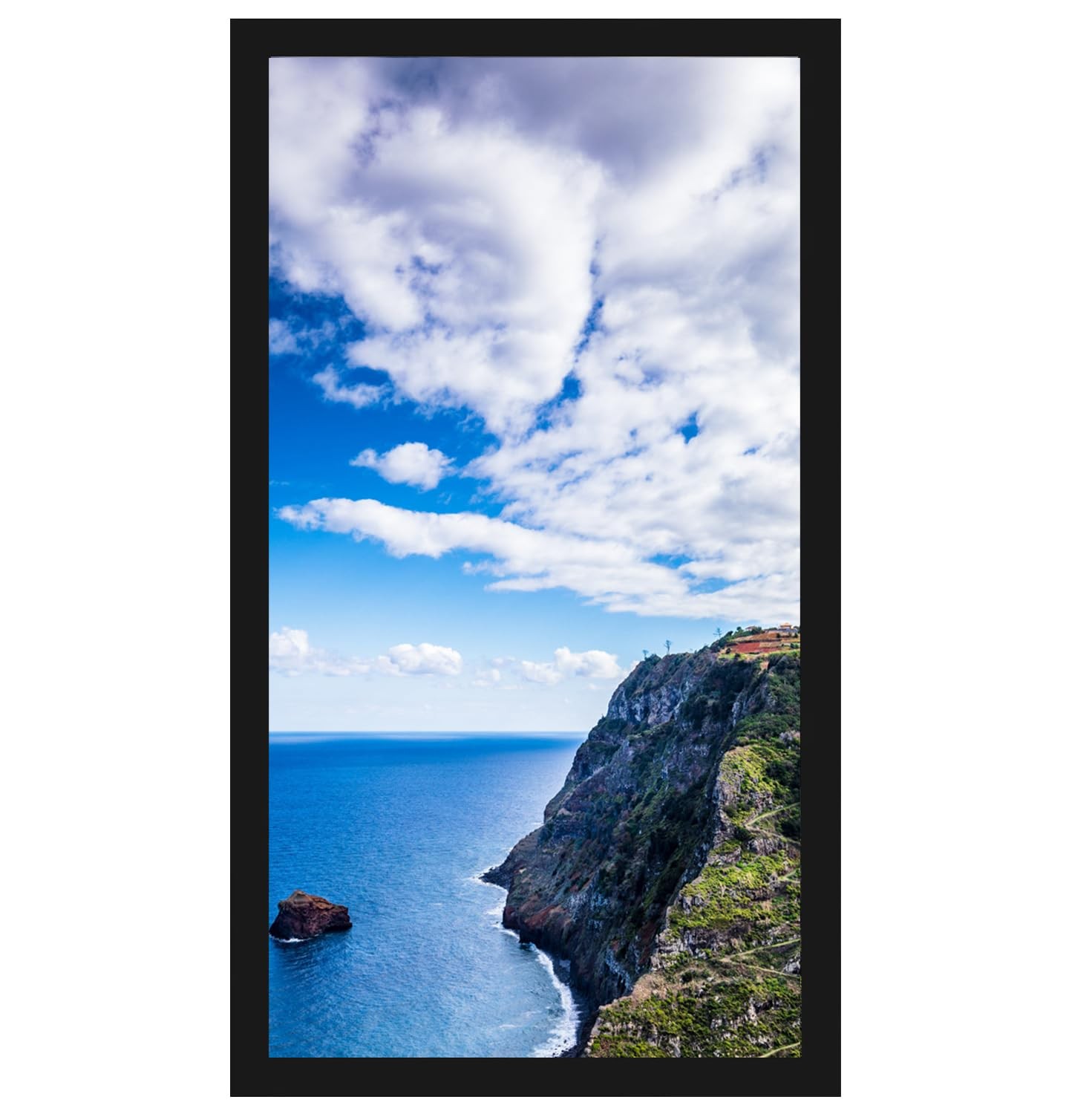 5x10 Black Picture Frame, Tabletop and Wall Mounting Horizontally or Vertical.. gallery