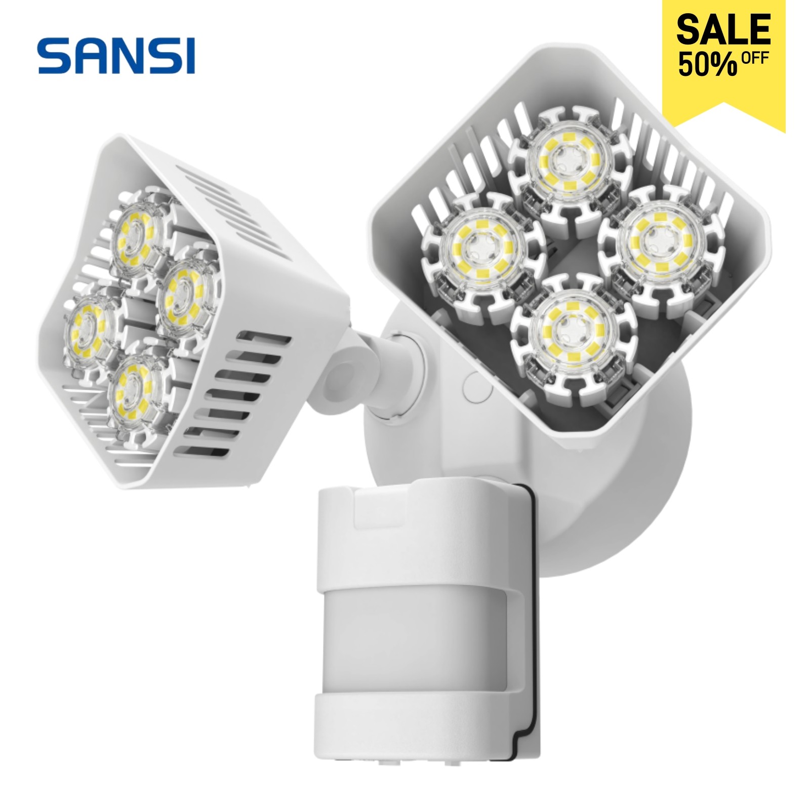 SANSI 3400LM LED Motion Sensor Security Light 30W Outdoor Floodlight Wall Lamp gallery