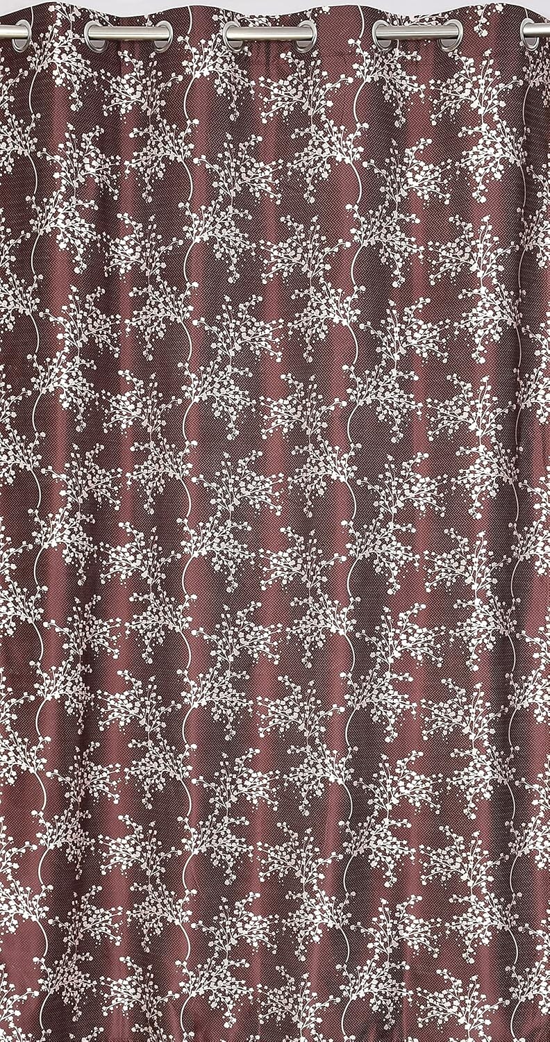 New 2 Piece Eyelet Polyester Door Curtain Set - 7 feet gallery