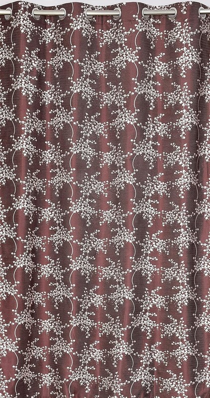 New 2 Piece Eyelet Polyester Door Curtain Set - 7 feet gallery