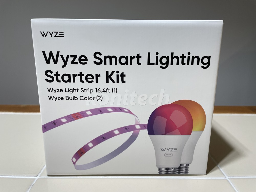 Wyze Lighting Kit 16.4ft Smart Plug Color LED Strip Light A19 Smart Light Bulbs